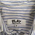 プレイコムデギャルソン PLAY COMME des GARCONS HEART MOTIF STRIPE L/S SJHIRT ハートワッペン ストライプ長袖シャツ レディース JPN:S