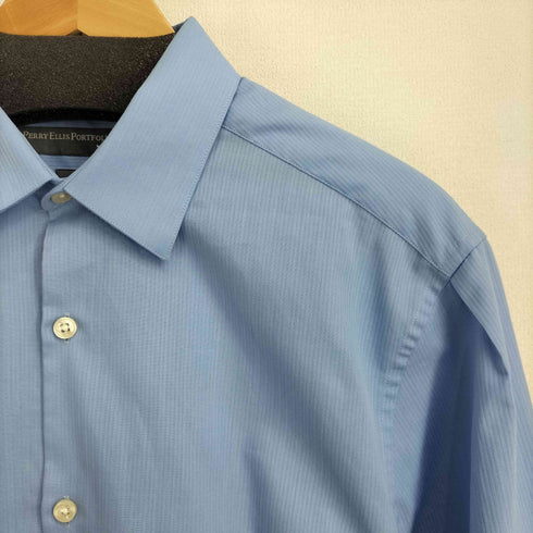 ペリーエリスポートフォリオ PERRY ELLIS PORTFOLIO SLIM FIT L/S ストライプシャツ メンズ 15