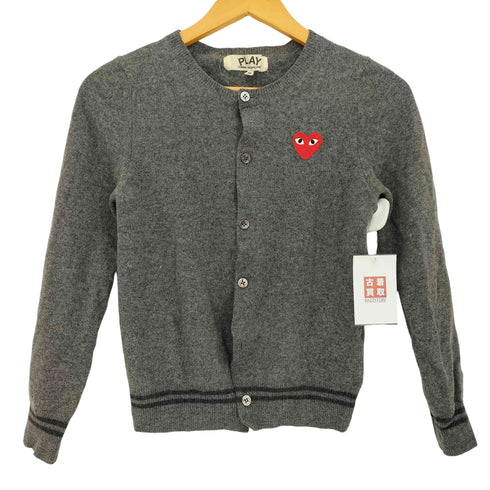 プレイコムデギャルソン PLAY COMME des GARCONS ハートワッペン ウール カーディガン レディース JPN:M