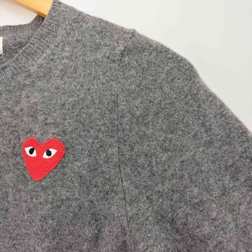 プレイコムデギャルソン PLAY COMME des GARCONS ハートワッペン ウール カーディガン レディース JPN:M