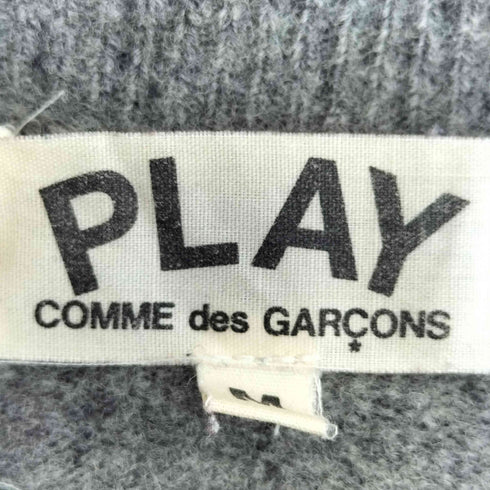 プレイコムデギャルソン PLAY COMME des GARCONS ハートワッペン ウール カーディガン レディース JPN:M