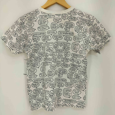 プレイコムデギャルソン PLAY COMME des GARCONS アニメコラボ ハートワッペン 総柄 半袖Tシャツ レディース JPN:M