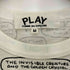 プレイコムデギャルソン PLAY COMME des GARCONS アニメコラボ ハートワッペン 総柄 半袖Tシャツ レディース JPN:M