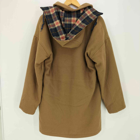 エルエルビーン L.L.Bean 80s USA製 IDEALジップ 裏地チェック フード付き ダブルジップ コート メンズ import:M