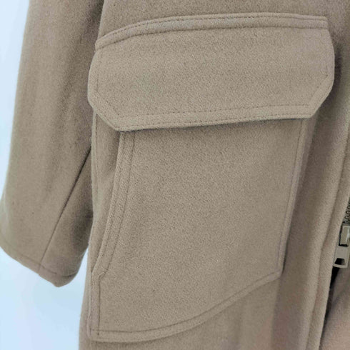 エルエルビーン L.L.Bean 80s USA製 IDEALジップ 裏地チェック フード付き ダブルジップ コート メンズ import:M