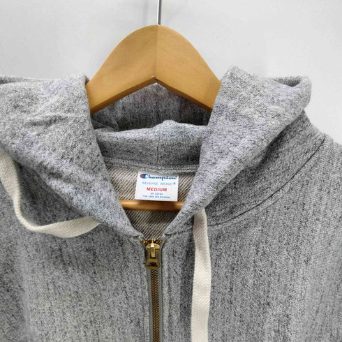 チャンピオン Champion REVERSE WEAVE リバースウィーブ 袖目あり フルジップ パーカー UNIVERSAL ジップ 霜降り メンズ import:M