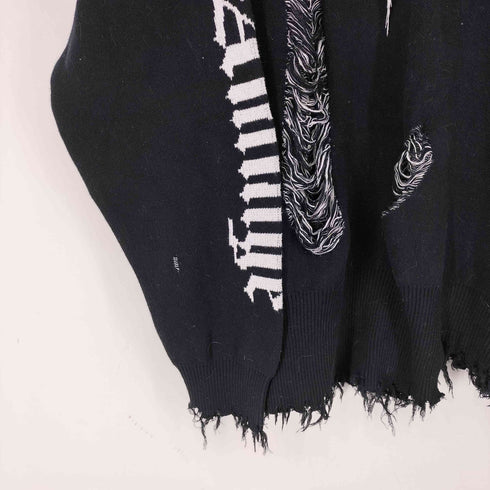 AMILIGE ダメージ加工 ニット メンズ