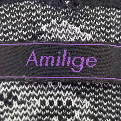 AMILIGE ダメージ加工 ニット メンズ