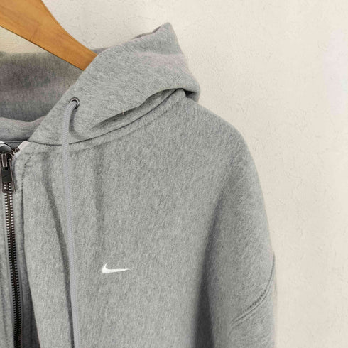 ナイキ NIKE AS M NL SOLO SWSH BB FZ HOODIE GRAY ソロ スウッシュ BB フルジップ フリース L/S フーディ メンズ 2XL