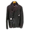 ジョンガリアーノ JOHN GALLIANO VIRGIN WOOL バージンウール ヘリンボーン レザーニット 切り替え フックデザイン ショールカラー ジャケット メンズ EUR:46