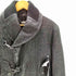 ジョンガリアーノ JOHN GALLIANO VIRGIN WOOL バージンウール ヘリンボーン レザーニット 切り替え フックデザイン ショールカラー ジャケット メンズ EUR:46