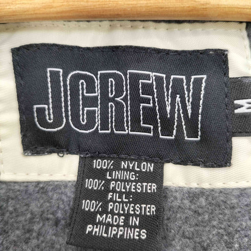 ジェイクルー J.CREW 90-00s 裏地フリース ナイロン アノラック 中綿プルオーバー ジャケット メンズ import:M