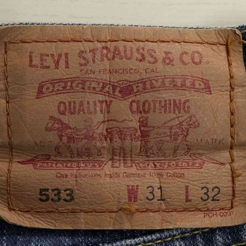 リーバイス Levis 90S フィリピン製 533-02 ジップフライデニム メンズ W31/L32