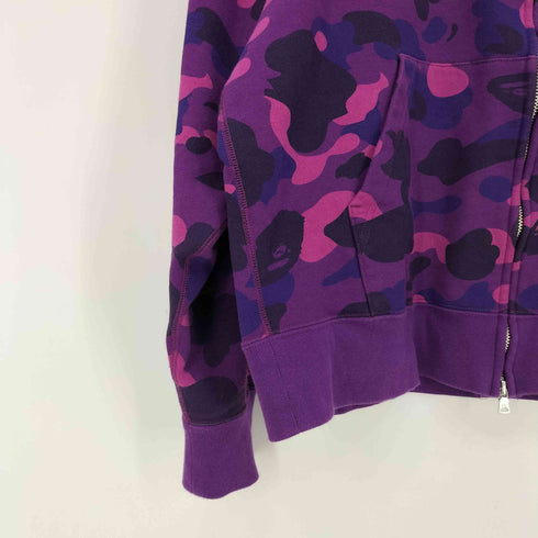 アベイシングエイプ A BATHING APE One Point Color Camo Cropped Full Zip Hoodie ワンポイント ロゴ カラー カモ クロップド フルジップ パーカー メンズ JPN:XL