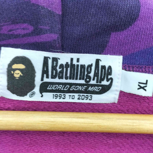 アベイシングエイプ A BATHING APE One Point Color Camo Cropped Full Zip Hoodie ワンポイント ロゴ カラー カモ クロップド フルジップ パーカー メンズ JPN:XL