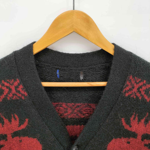ポロラルフローレン POLO RALPH LAUREN MOOSE CHECK CARDIGAN 総柄 ニット カーディガン メンズ