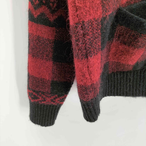 ポロラルフローレン POLO RALPH LAUREN MOOSE CHECK CARDIGAN 総柄 ニット カーディガン メンズ