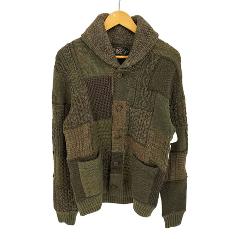 ダブルアールエルラルフローレン RRL RALPH LAUREN 24SS Patchwork shawl sweater パッチワーク ショールカラー カーディガン メンズ import:S
