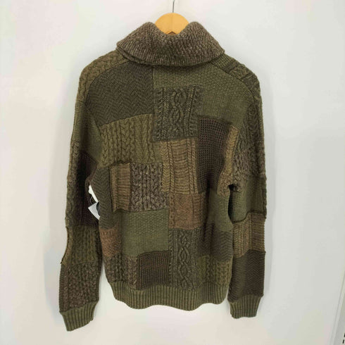 ダブルアールエルラルフローレン RRL RALPH LAUREN 24SS Patchwork shawl sweater パッチワーク ショールカラー カーディガン メンズ import:S