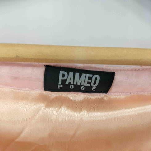 パメオポーズ Pameo Pose Saturday Night Blouse Pink 長袖ブラウス レディース FREE