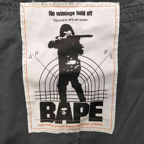 アベイシングエイプ A BATHING APE リップストップ デタッチャブル マルチジップ ワイドパンツ メンズ JPN:XL