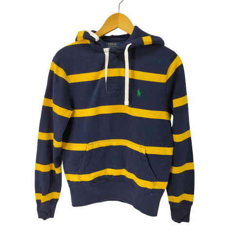ポロラルフローレン POLO RALPH LAUREN 刺繍ロゴ フード裏地 サーマル ラガーシャツパーカー レディース import:XS
