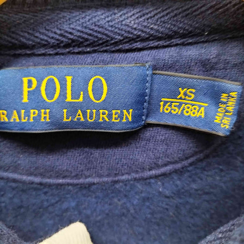 ポロラルフローレン POLO RALPH LAUREN 刺繍ロゴ フード裏地 サーマル ラガーシャツパーカー レディース import:XS