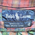 ラルフローレン RALPH LAUREN USA製 ロゴ刺繍 チェックボタンダウンシャツ メンズ