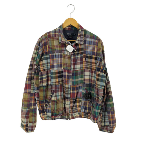 ポロバイラルフローレン Polo by RALPH LAUREN 90S USA製 パッチワーク スイングトップジャケット メンズ import:M