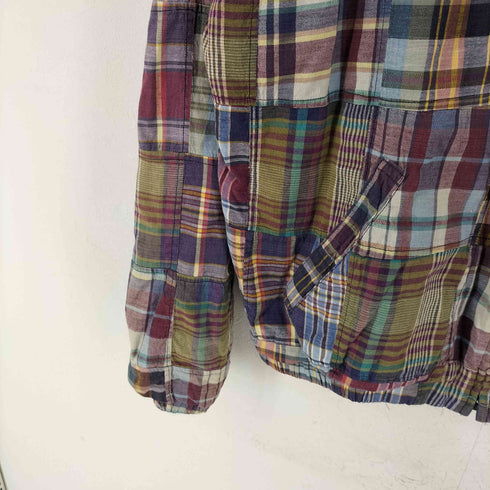 ポロバイラルフローレン Polo by RALPH LAUREN 90S USA製 パッチワーク スイングトップジャケット メンズ import:M