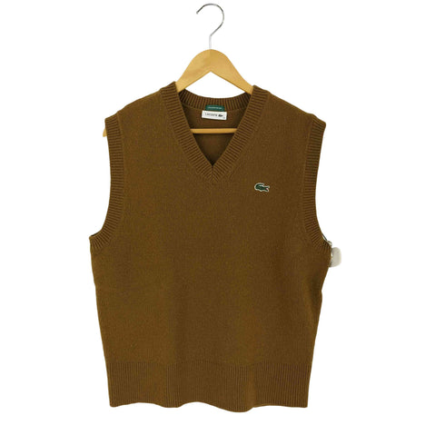 ラコステ LACOSTE EXCLUSIVE EDITON ロゴ刺繍 ウール混 ニット ベスト レディース 36