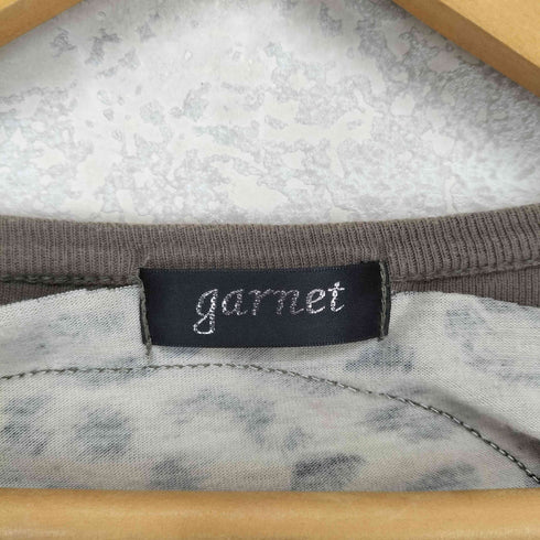 garnet Y2K レオパード ドクロ ラメ カットソー レディース JPN:M