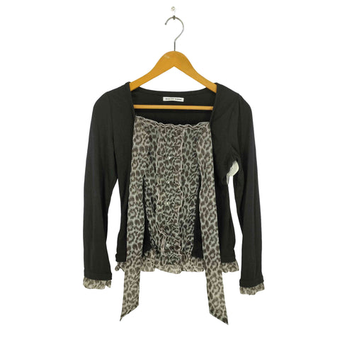 HEALTHY KAREN Y2K レオパード柄 ドッキング カットソー レディース JPN:M