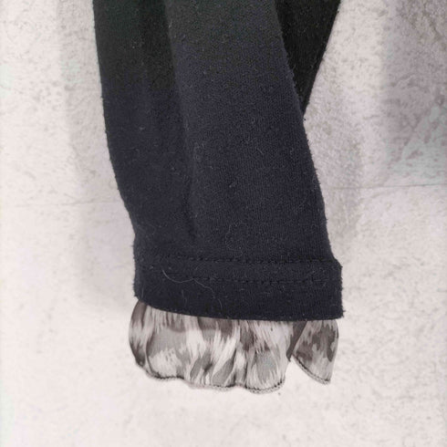 HEALTHY KAREN Y2K レオパード柄 ドッキング カットソー レディース JPN:M