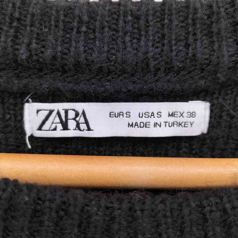 ザラ ZARA ABSTRACT ジャガード ニット メンズ import:S