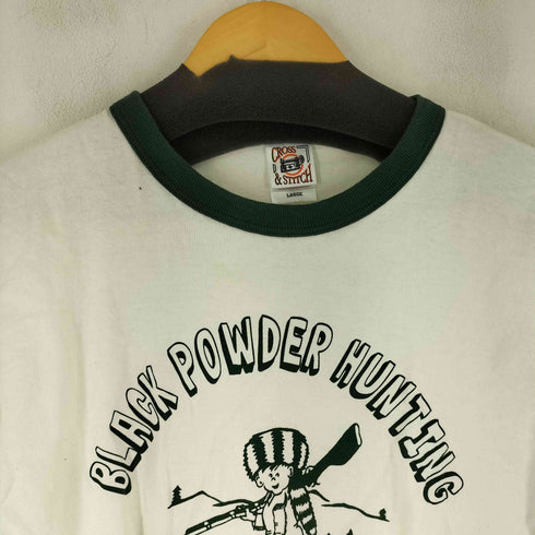 クロスアンドスティッチ CROSS&STITCH フロントプリント リンガーTシャツ メンズ JPN:L