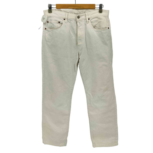 リーバイス Levis 501 ボタンフライ ホワイト デニム パンツ メンズ W33 L32