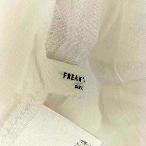 フリークスストア FREAKS STORE 25SS インド ボイル ピンタック ギャザー フリル ブラウス フレンチスリーブ レディース FREE