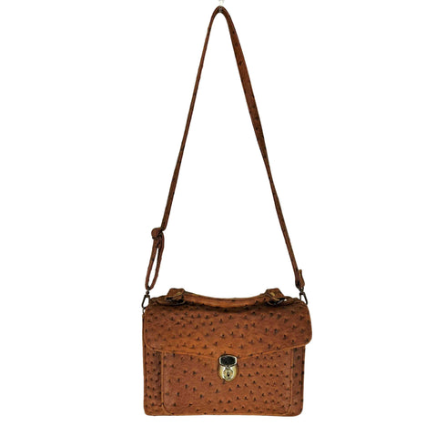 ヘザー Heather Ostrich オーストリッチ ショルダーバッグ レディース
