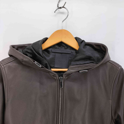 セオリー theory 20AW RIVINGTON SP LAMB SUPREME ラムレザー フーデッド ジャケット メンズ JPN:XS