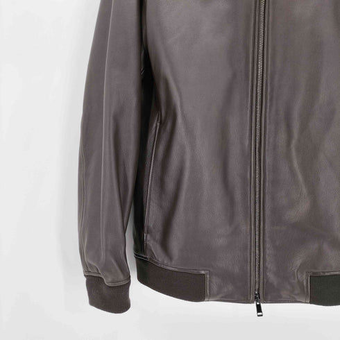 セオリー theory 20AW RIVINGTON SP LAMB SUPREME ラムレザー フーデッド ジャケット メンズ JPN:XS