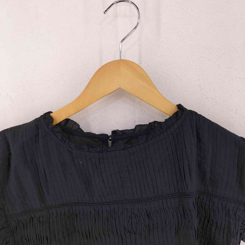 フリークスストア FREAKS STORE 25SS インド ボイル ピンタック ギャザー フリル ブラウス フレンチスリーブ レディース FREE