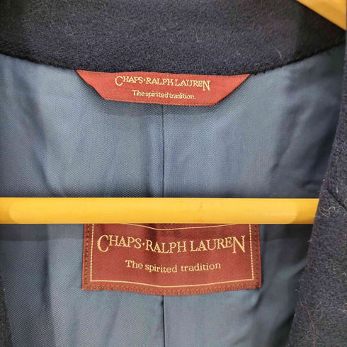チャップスラルフローレン CHAPS RALPH LAUREN カシミヤ混 ウール 比翼 チェスターコート メンズ 175-96