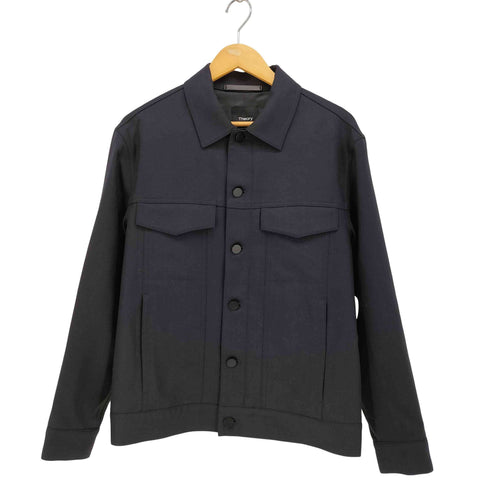 セオリー theory 24AW WOOL PL FLANNEL RIVER FL ウール トラッカー ジャケット メンズ JPN:S