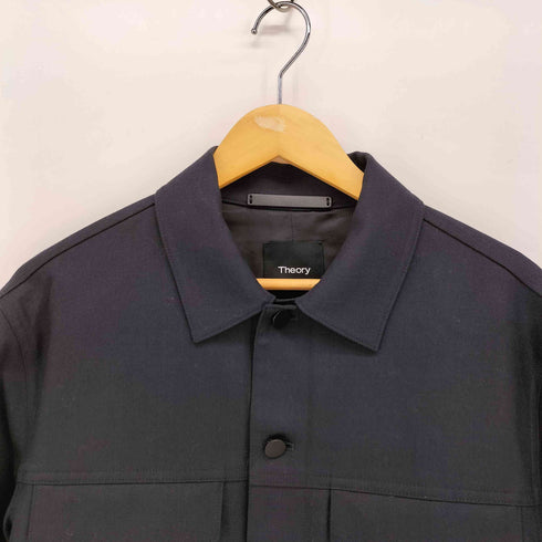 セオリー theory 24AW WOOL PL FLANNEL RIVER FL ウール トラッカー ジャケット メンズ JPN:S