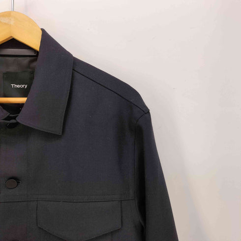 セオリー theory 24AW WOOL PL FLANNEL RIVER FL ウール トラッカー ジャケット メンズ JPN:S