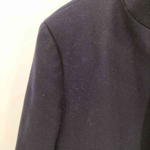 セオリー theory スタンドカラー 比翼 ウール ロングコート メンズ import:M