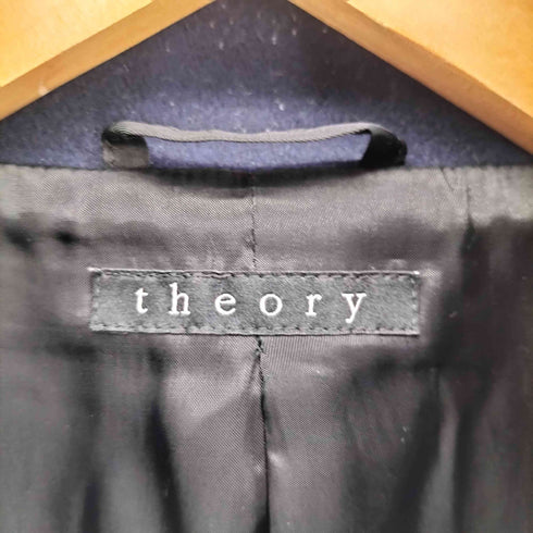 セオリー theory スタンドカラー 比翼 ウール ロングコート メンズ import:M