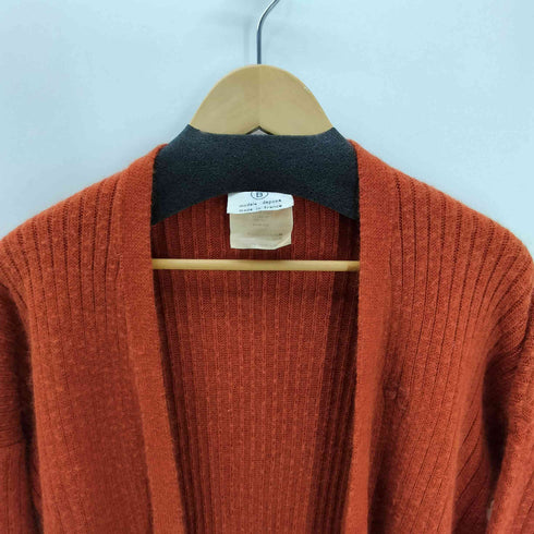 クレージュ courreges フランス製 アクリル ウール アンゴラ ミックスファブリック ローゲージ ニット ロング カーディガン レディース 1