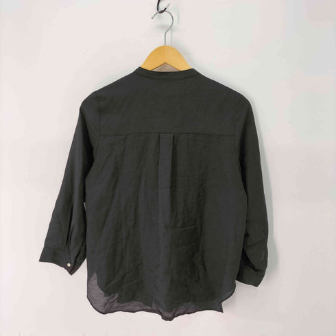グリーンレーベルリラクシング GREEN LABEL RELAXING ピンタック 七分袖 ブラウス -マシンウォッシャブル レディース ONE SIZE